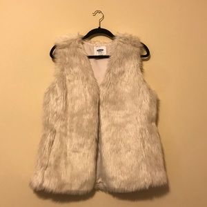 Old Navy furry vest